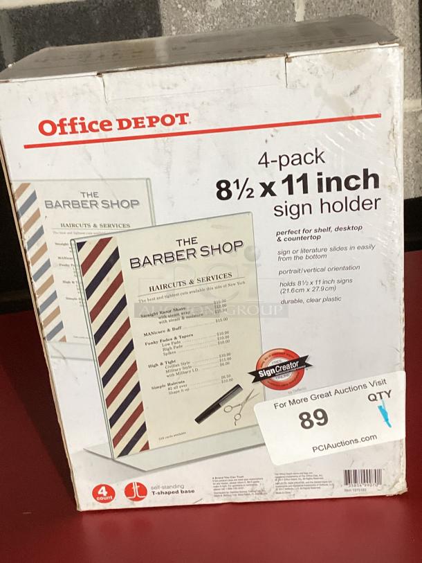New! Office Depot 8-⅓ x 11 4-Pack Holder - Image 2 of 2