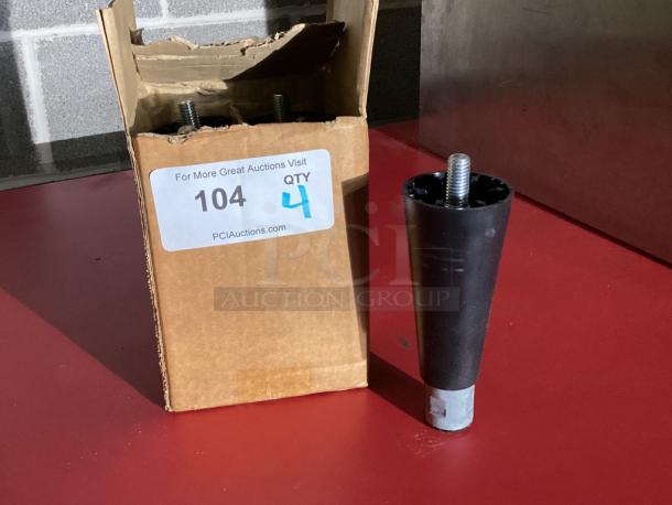 6” Black Plastic Screw-in Replacement legs
Qty 4 - Image 1 of 1