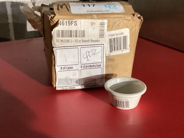 New! Ramekin 2 oz White 
Qty 48
Your Bid x 48 - Image 1 of 2