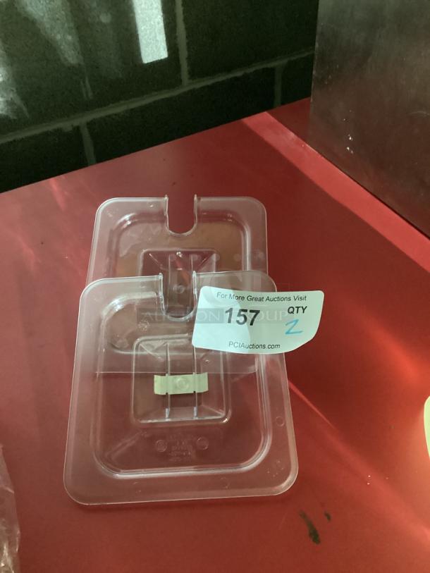 Winco Clear Lid W/Spoon Slot for ⅙ Pan
Qty 2 
Your Bid x 2 - Image 1 of 1