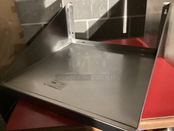 Advance Tabco 24 x 24 Stainless Steel Wall Mount Shelf 
Model# MS-24-24 - Image 2 of 3