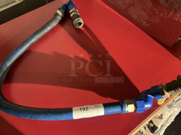 45" Blue Gas Hose W/Threaded Connectors - Image 1 of 3