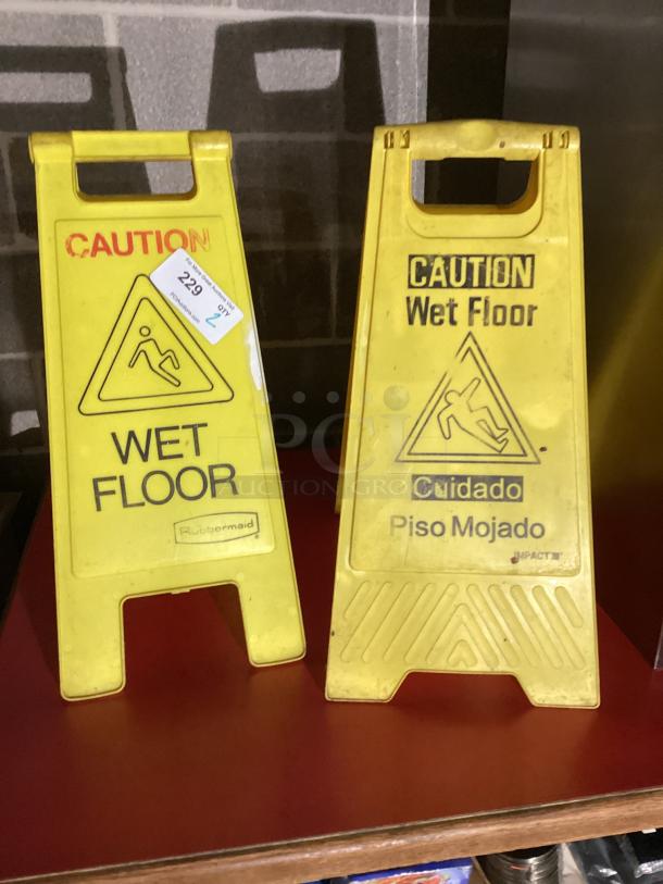 Wet Floor Signs
Qty 2 
Your Bid x 2 - Image 1 of 1