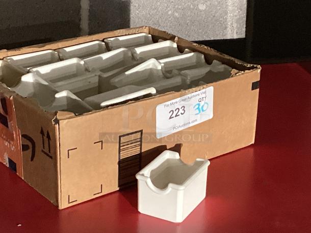 White Sugar Packet Holders 
Qty 
Your Bid x 30 - Image 1 of 1