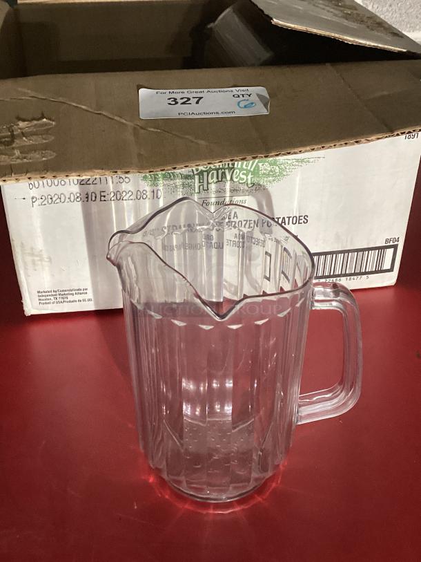 Plastic Water Pitchers 
Qty 6 
Your Bid x 6 - Image 1 of 2