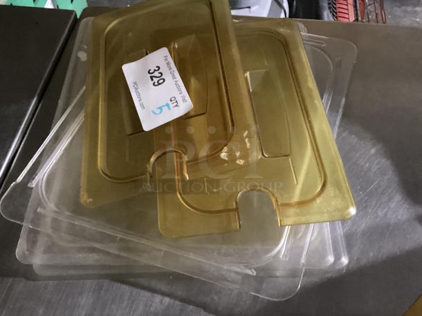 Variety of Plastic Food Storage Lids 
Qty 5 - Image 1 of 1