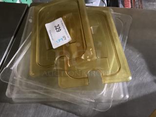 Variety of Plastic Food Storage Lids 
Qty 5