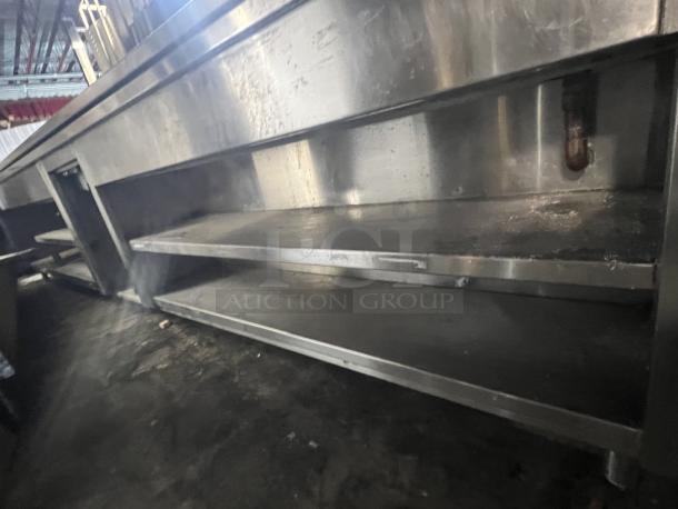 Large Stainless Steel Prep Table W/Refrigerated Drop-in Top and Under Counter Storage - Image 3 of 4