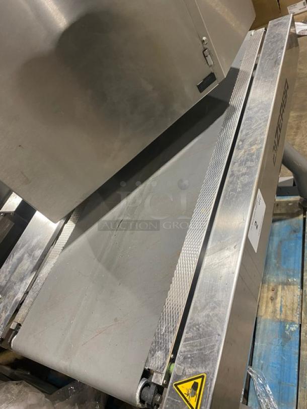Bizerba Commercial Stainless Steel Electric Powered Weigh Price Labeling Machine! With Digital Push Controls! On Legs! Working When Removed! - Image 5 of 7