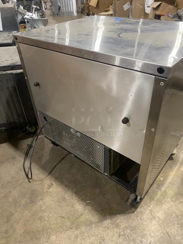True Commercial Stainless Steel 2 Door Undercounter Worktop Refrigerator! Energy Star Certified! With Poly Coated Wire Rack! Model: TUC-36 SN: 7176473! 115V 1 Phase! On Casters! Working When Removed! - Image 4 of 7