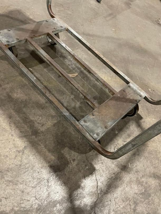 Commercial Heavy-Duty Equipment/Utility Pushcart! With Bumpers! With Single Undershelf! On Casters! - Image 5 of 6