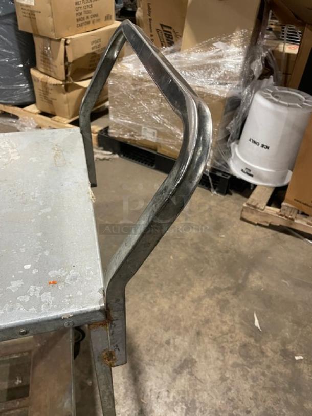 Commercial Heavy-Duty Equipment/Utility Pushcart! With Bumpers! With Single Undershelf! On Casters! - Image 6 of 6