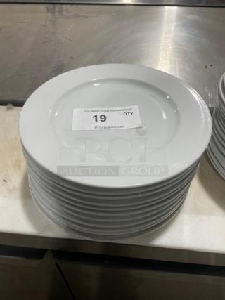 Varick Porcelain Commercial White Porcelain Round Dinner Plates! ALL ONE MONEY!