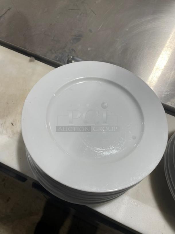 Varick Porcelain Commercial White Porcelain Round Dinner Plates! ALL ONE MONEY! - Image 3 of 4