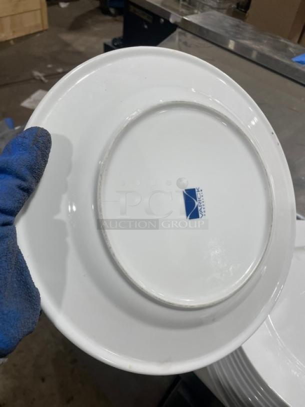 Varick Porcelain Commercial White Porcelain Round Dinner Plates! ALL ONE MONEY! - Image 4 of 4