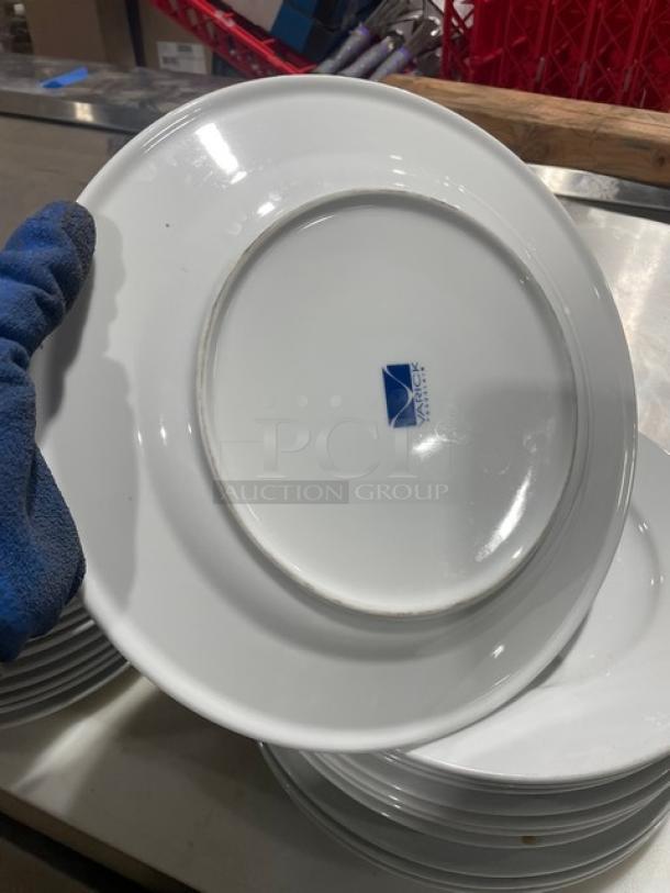 Varick Porcelain Commercial White Porcelain Round Dinner Plates! ALL ONE MONEY! - Image 3 of 4
