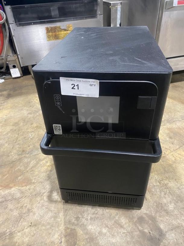 MerryChef! 2022 Late Model! Commercial Black Electric Powered Countertop Rapid Cook Turbo Oven! Model: Eikon E2S SN: 2207213093080! 208/240V 1 Phase! - Image 1 of 8