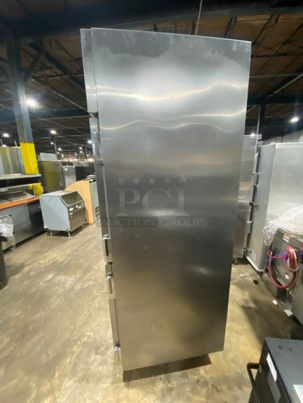 Beverage-Air Prestige Plus Series Commercial Stainless Steel Solid Half Door Reach In Refrigerator! Energy Star Certified! With Built In Pan Holding Rack & Poly Coated Wire Rack! Model: PR1-1AHS-XDX SN: 29309.12403! 115V 1 Phase! On Legs! - Image 2 of 9