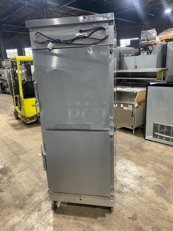 Winston Industries Cvap-4000A Series Commercial Stainless Steel Electric Powered Half Door Heated Holding Cabinet! With Pass-Through Doors! With Built In Pan Holding Racks! Model: HA4522GE SN: 20010919-011! 120V 1 Phase! On Casters! - Image 3 of 8