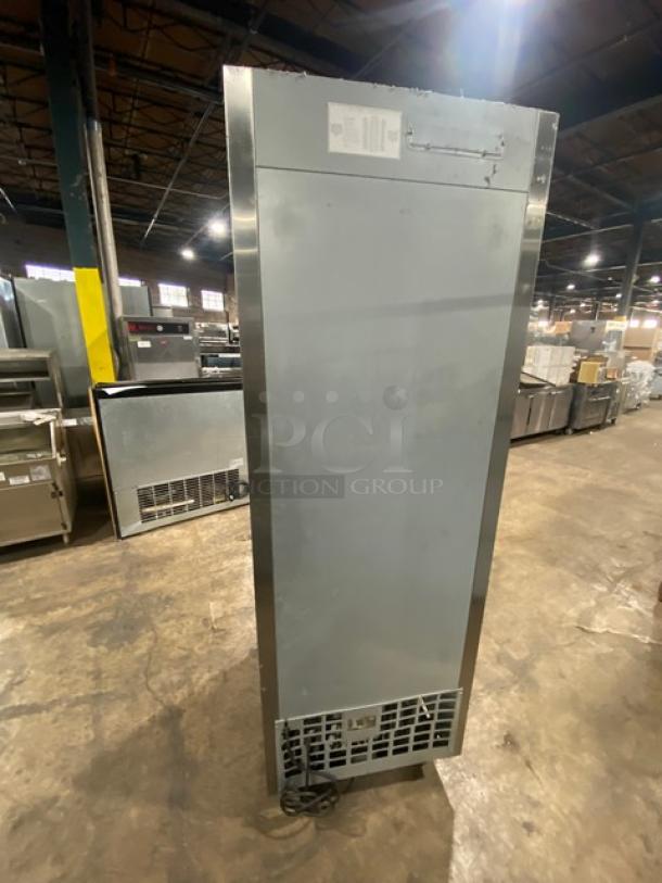Everest Commercial Stainless Steel Solid Single Door Reach In Freezer! With Poly Coated Wire Rack! Model: EBF1 SN: BBF115060004! 115V 1 Phase! On Casters! - Image 3 of 8