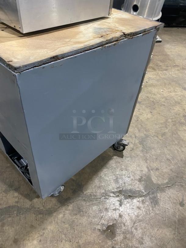 Leader Commercial Stainless Steel 2 Door Refrigerated Pizza Dough Retarder Table! Model: DR48 S/C SN: PS121452! 115V 1 Phase! On Casters! - Image 4 of 7