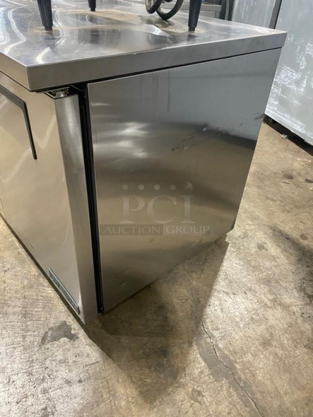 True Commercial Stainless Steel 2 Door Undercounter Worktop Refrigerator! Energy Star Certified! With Poly Coated Wire Racks! Model: TUC-48-LP-HC SN: 9029640! 115V 1 Phase! On Casters! - Image 2 of 7