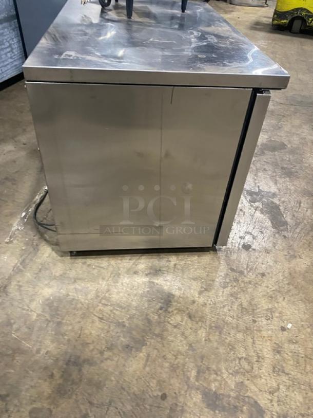 True Commercial Stainless Steel 2 Door Undercounter Worktop Refrigerator! Energy Star Certified! With Poly Coated Wire Racks! Model: TUC-48-LP-HC SN: 9029640! 115V 1 Phase! On Casters! - Image 3 of 7
