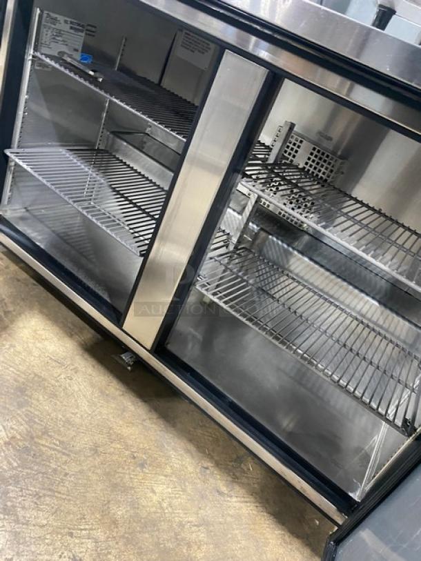 True Commercial Stainless Steel 2 Door Undercounter Worktop Refrigerator! Energy Star Certified! With Poly Coated Wire Racks! Model: TUC-48-LP-HC SN: 9029640! 115V 1 Phase! On Casters! - Image 5 of 7