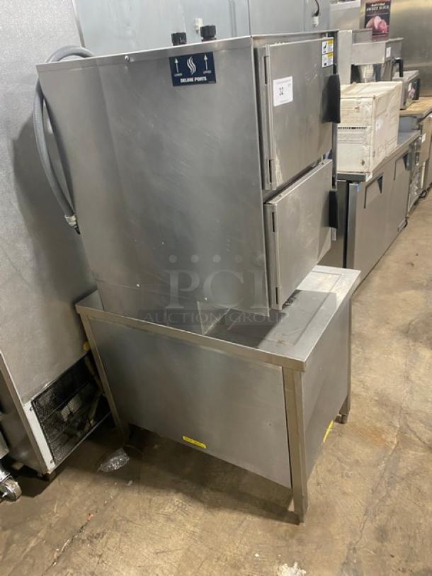 Groen HyPer-Steam Series Commercial Stainless Steel Electric Powered Double Compartment 6-Pan Convection Steamer! With Individual Controls! With Built-In Pan Holding Racks! Model: HY-6E SN: J77943-1-1 M12! 208V! On Bullet Feet Legs! - Image 2 of 9