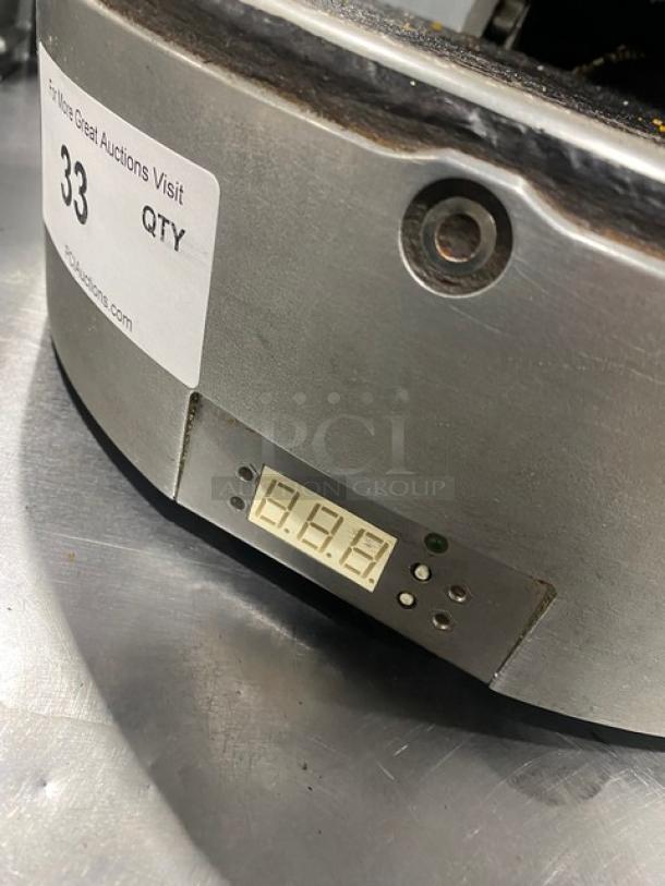 Caliente Industries Commercial Stainless Steel Electric Powered Countertop Tortilla Press Cooker/Warmer! Model: A1! 115-125/208-240V! - Image 7 of 8