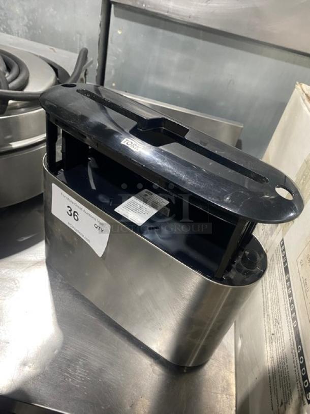 Tork Commercial Stainless Steel Countertop Napkin Dispenser! Model: 302030! - Image 4 of 4