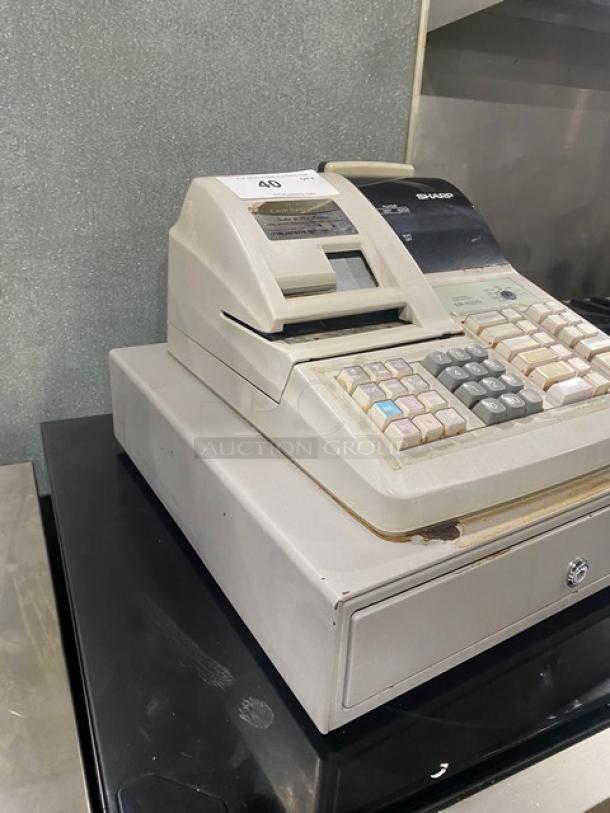 Sharp Commercial Electric Powered Countertop Cash Register/Payment System! With Cash Drawer! Model: ER-A320! 120V! - Image 2 of 7