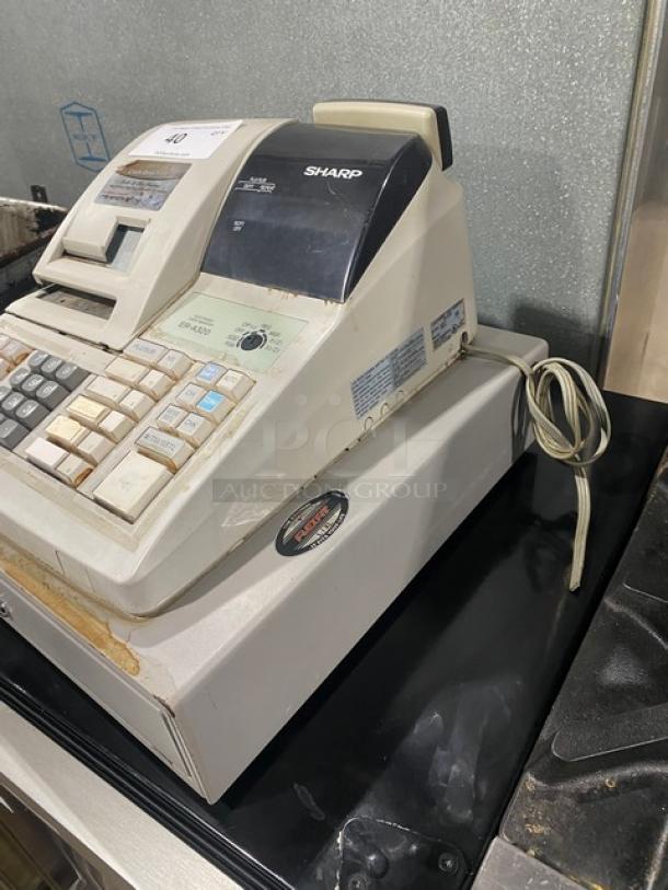 Sharp Commercial Electric Powered Countertop Cash Register/Payment System! With Cash Drawer! Model: ER-A320! 120V! - Image 3 of 7