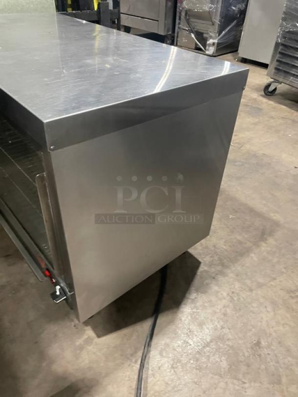 Nemco Commercial Stainless Steel Electric Powered Countertop 2-Tier Heated Display Show Case! With Wire Racks! With Rear Access Sliding Doors! On Legs! - Image 4 of 7