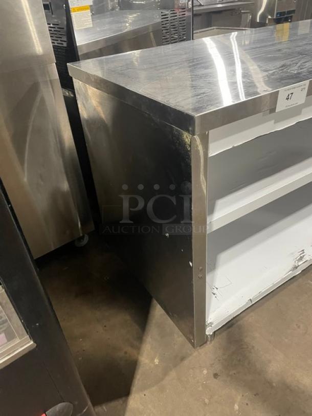 Kitchen Line Commercial Stainless Steel Enclosed Worktop Base! With Double Undershelf! On Legs! - Image 2 of 6