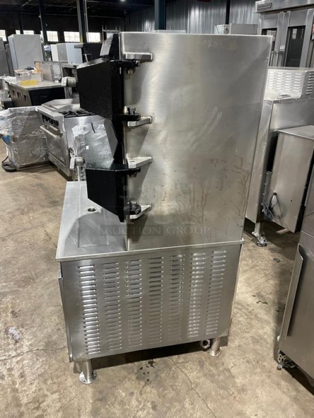 Cleveland Range Commercial Stainless Steel Natural Gas Powered 2-Compartment Pressure Steamer! With Indvidual Controls! With Enclosed Cabinet Base! On Legs! - Image 2 of 9