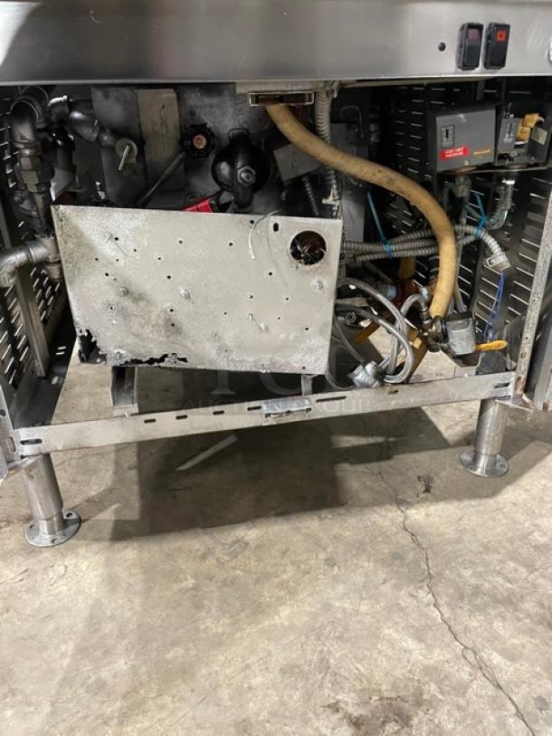 Cleveland Range Commercial Stainless Steel Natural Gas Powered 2-Compartment Pressure Steamer! With Indvidual Controls! With Enclosed Cabinet Base! On Legs! - Image 8 of 9