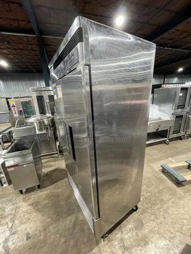 Turbo Air Commercial Stainless Steel Solid 2 Door Reach In Deluxe Refrigerator! With Digital Controls! With Wired Racks! Model: TSR-35SD SN: BM3R709005! 115V! On Casters! - Image 2 of 9
