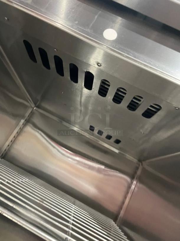 Victory Ultra Spec Series Commercial Stainless Steel Solid Half Door Single Section Extra Wide Reach In Freezer! With Poly Coated Wire Rack! Model: FS-1D-S1-EWHDHC18RC SN: 14507091! 115V 1 Phase! On Casters! - Image 6 of 9