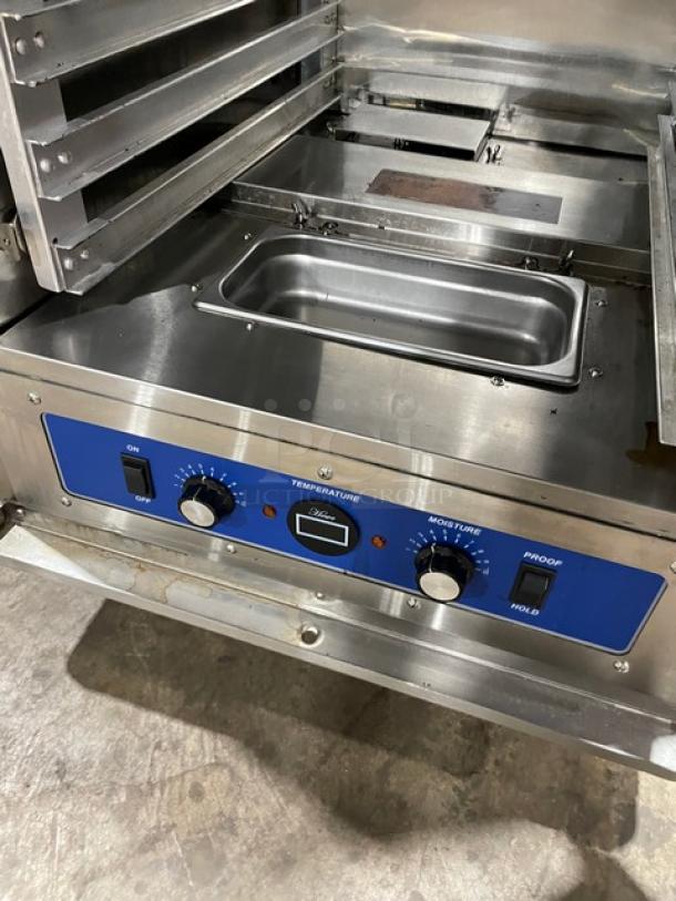 Cook Rite Commercial Stainless Steel Full-Height Insulated Heated Holding/Proofing Cabinet! With Built In Pan Holding Rack! Model: ATHC-18-P SN: ATHC-18-PAUS100321091000C40638! 120V! On Casters! - Image 7 of 8