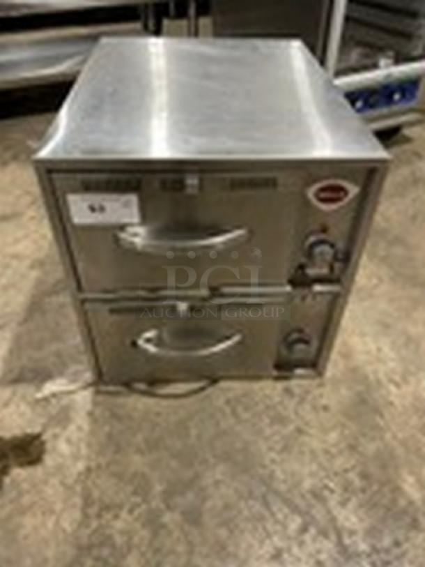 Wells Commercial Stainless Steel Electric Powered Narrow Countertop Double Warming Drawer! With Individual Controls! Model: RWN2 SN: RWN20222A0003! 120V! - Image 1 of 10