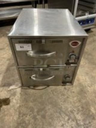 Wells Commercial Stainless Steel Electric Powered Narrow Countertop Double Warming Drawer! With Individual Controls! Model: RWN2 SN: RWN20222A0003! 120V!