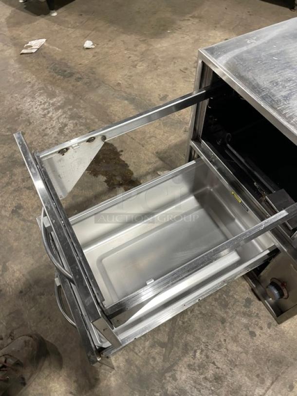Wells Commercial Stainless Steel Electric Powered Narrow Countertop Double Warming Drawer! With Individual Controls! Model: RWN2 SN: RWN20222A0003! 120V! - Image 8 of 10