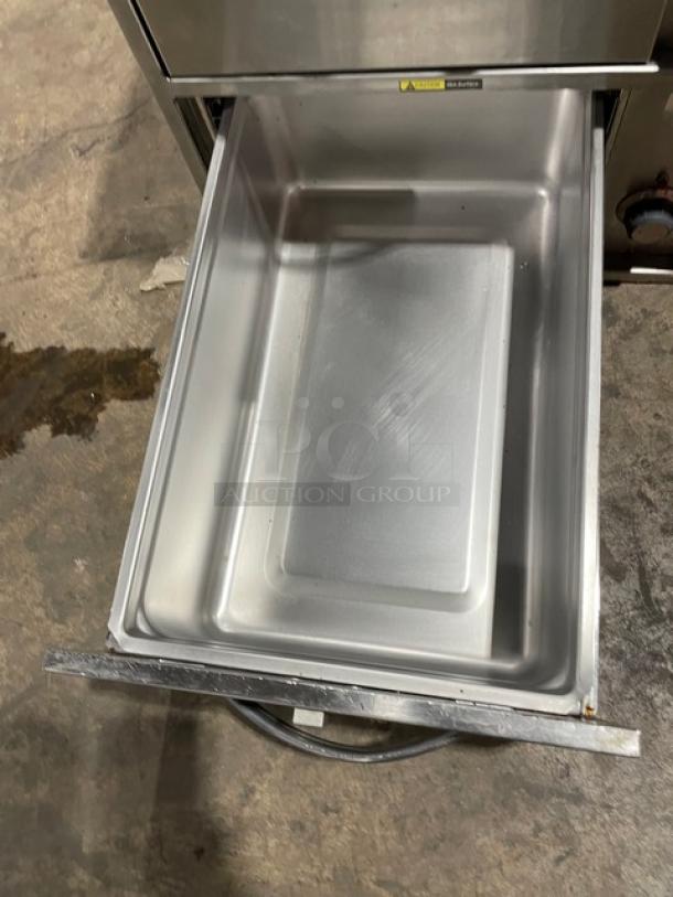 Wells Commercial Stainless Steel Electric Powered Narrow Countertop Double Warming Drawer! With Individual Controls! Model: RWN2 SN: RWN20222A0003! 120V! - Image 9 of 10