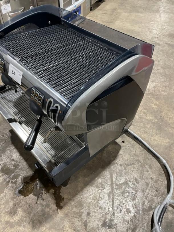 Faema Smart Series Commercial Stainless Steel Electric Powered Countertop High Performing 2-Group Espresso Machine! With Hot Water Dispenser & Multi-Directional Steam Wands! With Drip Tray! Model: Smart/A-2! 208-240V 1 Phase! On Legs! - Image 2 of 10