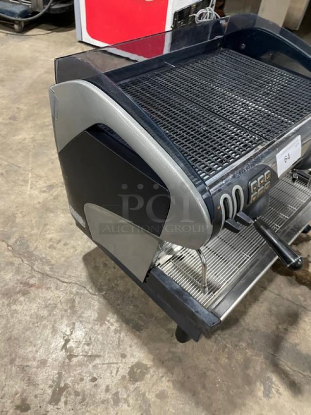 Faema Smart Series Commercial Stainless Steel Electric Powered Countertop High Performing 2-Group Espresso Machine! With Hot Water Dispenser & Multi-Directional Steam Wands! With Drip Tray! Model: Smart/A-2! 208-240V 1 Phase! On Legs! - Image 3 of 10