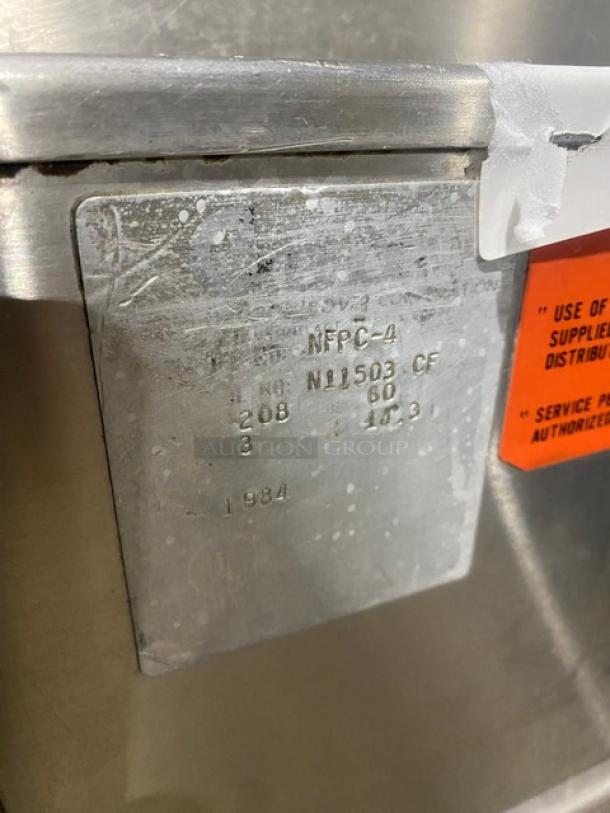 Groen Commercial Stainless Steel Electric Powered 40 Gal. Ultra Tilt Skillet/Braising Pan! Model: NFPC-4 SN: N11503CF! 208V 3 Phase! On Legs! - Image 7 of 8