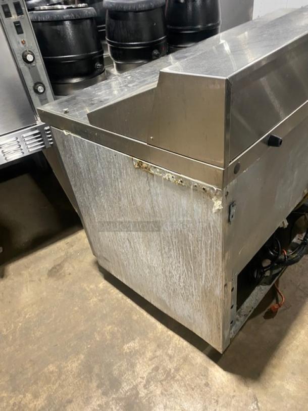 Continental Commercial Stainless Steel 3 Door Refrigerated Bain Marie Style Mega Top Salad/Sandwich Prep Table! With Wired Racks! Model: SW72-18 SN: 1468S748! 115V 1 Phase! - Image 2 of 9