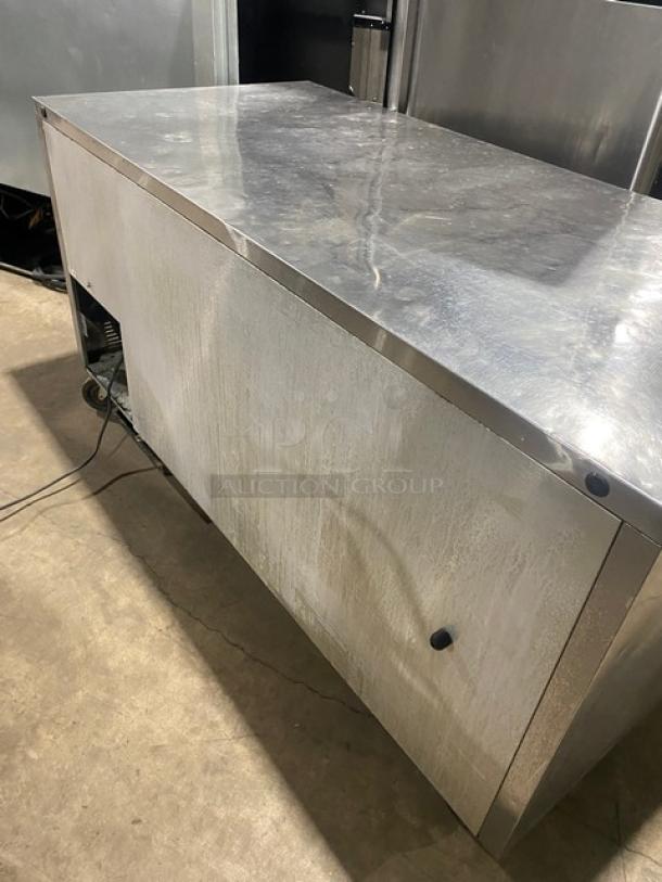 True Commercial Stainless Steel 2 Door Undercounter Worktop Refrigerator! With Poly Coated Wire Rack! Model: TUC-67 SN: 1-2241757! 115V 1 Phase! On Casters! - Image 3 of 7