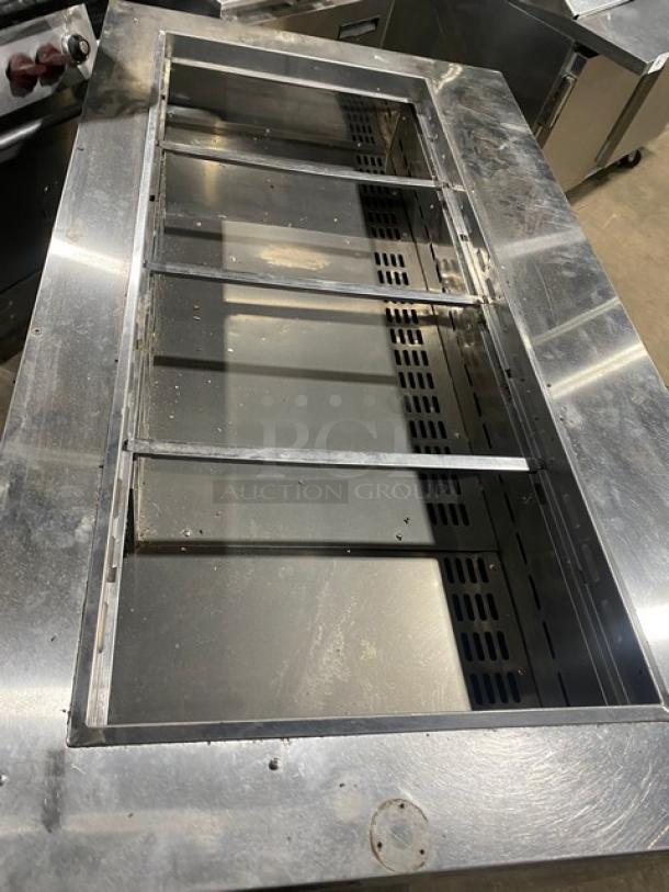 Turbo Air Commercial Stainless Steel 2 Door Refrigerated Mega Top Salad/Sandwich Prep Table! With Wire Racks! Model: PST-60-24-N! 115V! On Casters! - Image 5 of 8